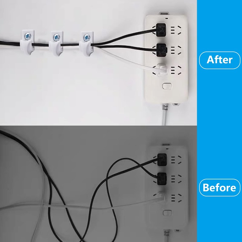 Sfcddtlg 25 Pcs White Down Wall Clips - Wire Shelf