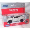 Welly white hard top bentley continental supersports car pull back