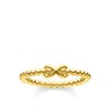 THOMAS SABO ring balls with infinity gold plated silver TR2320-413-39-56