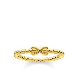 THOMAS SABO ring balls with infinity gold plated silver TR2320-413-39-56