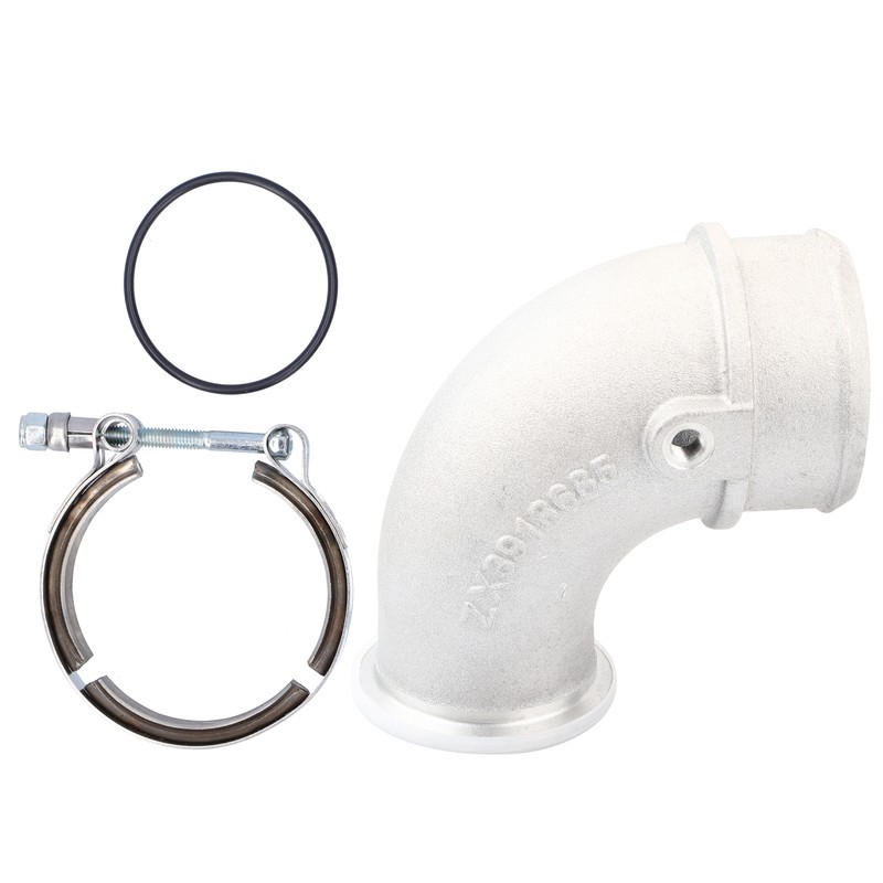 90 Degree Turbo Intake Elbow Air Transfer Pipe with Clamp