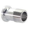 QiiMii 1/2" Tri Clamp Male Adapter to 1/2" BSPT Thread