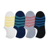 スタジオ・ポアック スニーカーソックス ショート丈 靴下 6足セット アソート 接触冷感 ボーダー 23cm~25cm AM199U000Z23