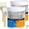 Liquid Waterproof Sealant 70oz Clear, LUVBOATE Transparent Waterproof Coating Water-Based