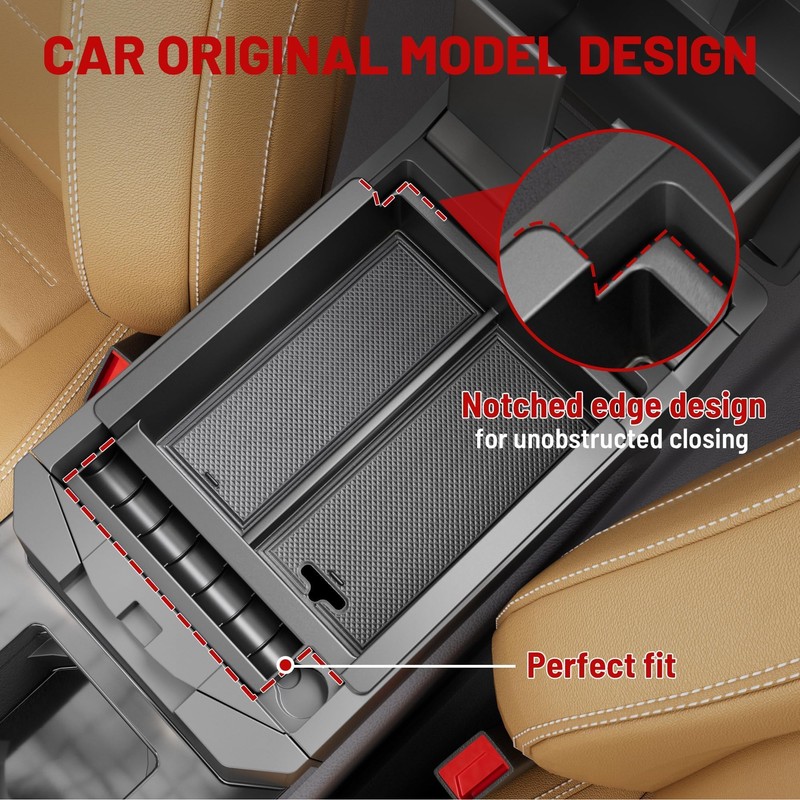 RED WOLF Center Console Organizer Tray for 2010-2024 Toyota 4