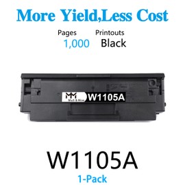 MM MUCH & MORE Compatible Toner Cartridge Replacement for HP 105A W1105A 1105A W1105 to use with Laser Pro MFP 137fnw 107a 107w 135a 135w Printers (1-Pack, Black)