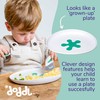 doddl Baby and Toddler Plate, Non-Breakable, Non-Slip, Dishwasher Safe, Helps