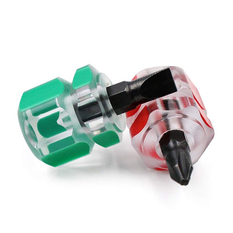 Mini Stubby Screwdriver, 3 Pieces Mini Flat Head Screwdriver with