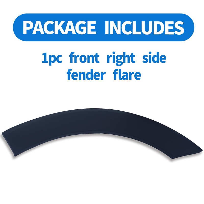 Spwrney Front Passenger Right Side Fender flare Molding for 2015-2023