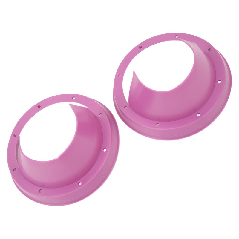 6.5in 2 Pcs Purple Car Speaker Baffle Kits Silicone Horn