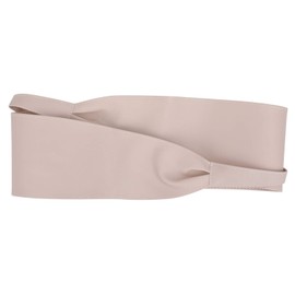 WedDecor Ladies Obi Waist Belt Self Tie Wrap Waistband Soft PU Leather Cinch Vintage Bowknot Belt for Wedding Dresses, Birthday Party, Daily Wear, 95mm Wide