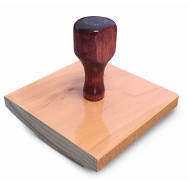 4" x 5" Extra Large Custom "Rocker Mount" Wood Hand Rubber Stamp with Wooden Handle