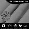 AUAUY Round Table Cloth Wipe Clean Tablecloth 120cm Diameter, Polyester
