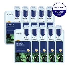 Mediheal Derma Plus Intensive Soothing Houttuynia Cordata Mask 10 Sheets / 메디힐 더마플러스 집중진정 어성초 마스크 10매