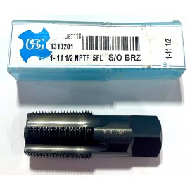 OSG 1"-11.5 HSS NPTF Pipe Tap 5 Flute Steam Oxide 1313201