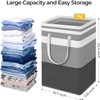 SunBlue : 75L Large Collapsible Laundry Hamper - Convenient Handles,