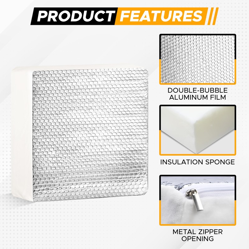 EcoNour RV Vent Insulator for Cooling - 14x 14 x