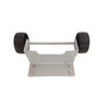Hiland SGT-WHLS-SS Wheel Set for Square Glass Tube Patio Heater,