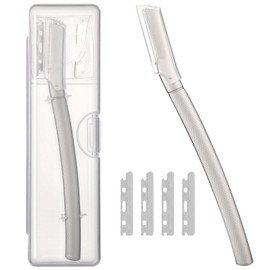 Eyebrow Razor, Dermaplaning Blades for Face Stainless Steel Face Razors for Women Men Facial Hair Remover Dermaplane Razor Ideal for Eyebrow Shaping Peach Fuzz & Dead Skin Remover