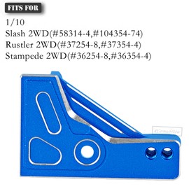 RCarmubWow RC Rear Shock Tower Upgrades Part for 1/10 Slash 2WD,Rustler 2WD,Stampede 2WD,Alloy Aluminium Rear Shock Tower Hops Up,Replace #3638,Navy Blue