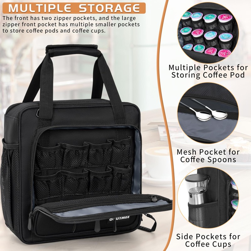 OUUTMEE Coffee Maker Carrying Bag Compatible with Keurig K-Mini or