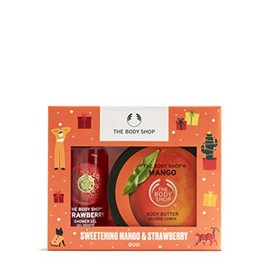 The Body Shop Sweet Duo - 2 pc Gift Set, Includes Mini Strawerry Shower Gel and Mini Mango Body Butter, 1 Count