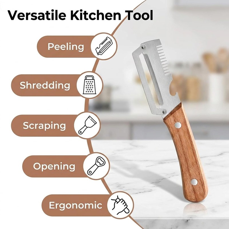 2 Pack Multifunctional Vegetable Peeler, 3-in-1 Peelers For Kitchen with