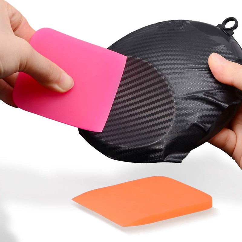 EHDIS Small Squeegee 2pcs Soft Rubber PPF Squeegee Wrapping Scraper