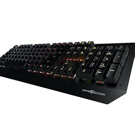 GAME FACTOR KBG601 Teclado Opto-Mecánico Gamer, Full RGB, Antighosting, Respuesta 0.2 ms, Switches Red, Antiderrames, Español, Color Negro            