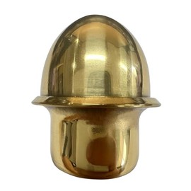 FLAGWIN Gold Acorn End Cap Flag Pole Topper Finial Fits 1 Inch FlagPole