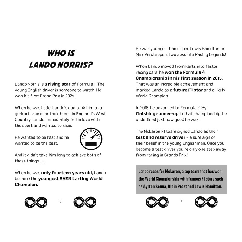 Racing Legends: Lando Norris: 101 Facts about Formula One: 4