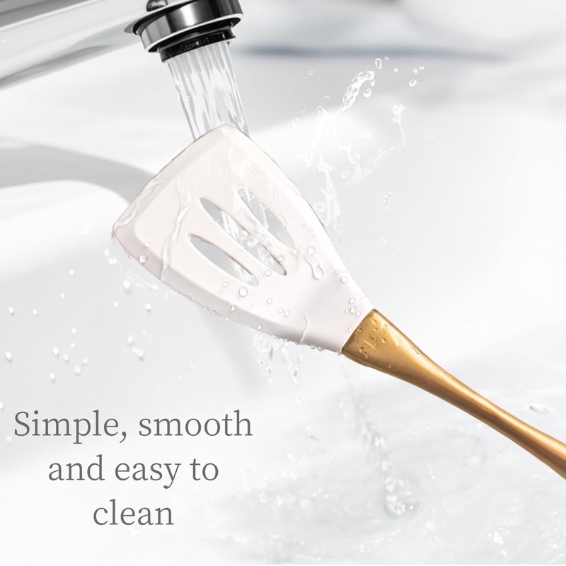 Heat-Resistant Silicone Kitchen Spatula Set – Non-Toxic Cooking Utensils with