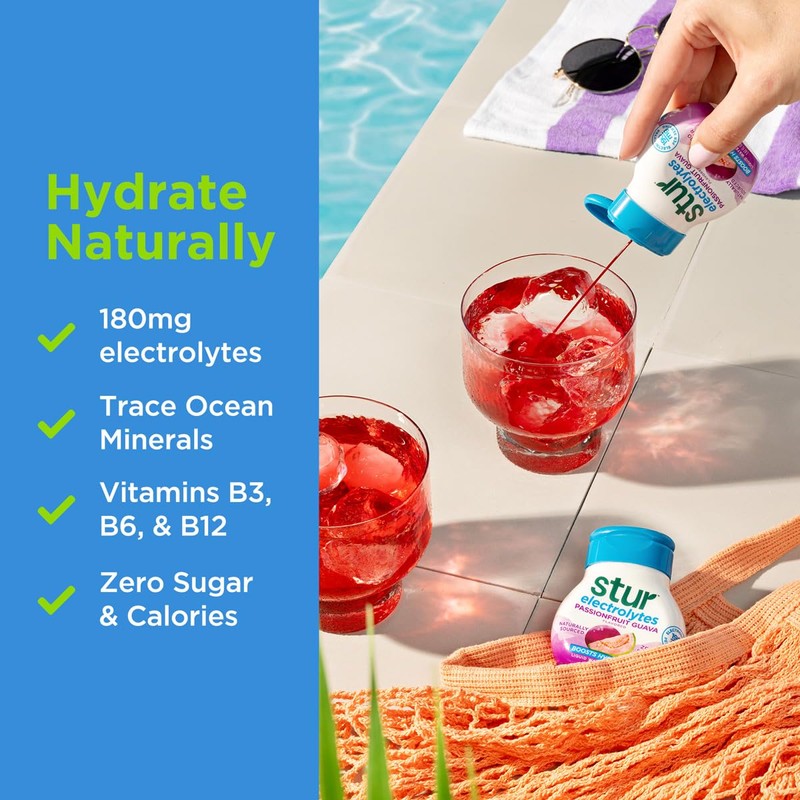 Stur Electrolyte Water Enhancer | Sweetened with Stevia | High