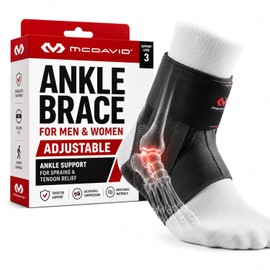 McDavid Phantom - Tobillera sin cordones, diseño ligero, correas avanzadas y estribo de apoyo flexible para tacos, hombres y mujeres