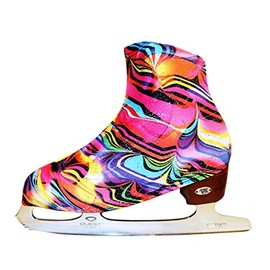 Ice Fire 1 Pair Skate Boot Covers | Durable Boot Protector for Ice/Figure/Roller Skate | Universal Size | Skating Accessory- Pink Antique