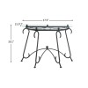 Tempered Glass Surface Console Table Coffee Table with Sturdy Construction