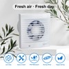 EINTTAX 4 Inch 100mm Bathroom Extractor Fan with Timer, Wall/Window