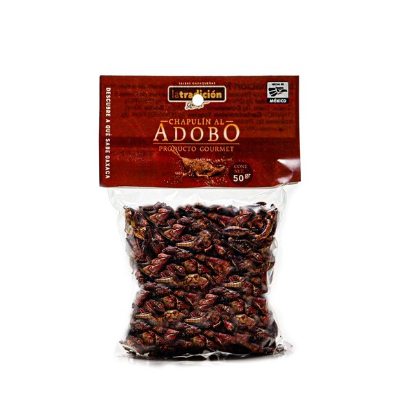 Chapulines al Adobo de Oaxaca - La Tradición - Producto Gourmet Artesanal - 50 g