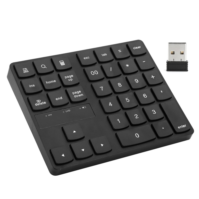 Mini Numeric Keypad 35 Keys 2.4G Wireless Ultra Slim Portable