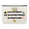 Gevody Acupuncturist Gifts for Women Makeup Bag Thank You Gifts