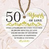50th Wedding Anniversary Heart Plaque - Celebrate Half a Century