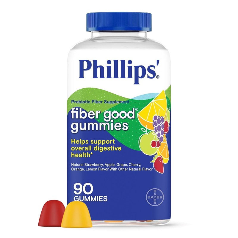 Phillips' Fiber Good Gummies, Daily Fiber Supplement, 90 Count