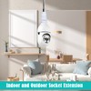 Noonkey Light Socket Extender [2-Pack], 360 Degree Adjustable Flexing Neck,