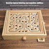 Adult Kid Wooden Educational Maze Brain Training Board Game Educational