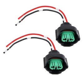 EMSea Pack of 2 H11 Headlight Wiring Harness Connector Replacement Compatible with H8/H9/H11/880/881/H27 Bulbs H11 Headlight Bulbs Plug Wiring
