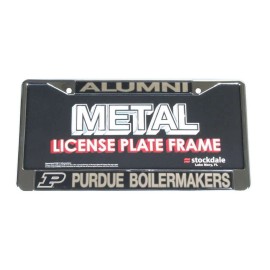 Stockdale Purdue Boilermakers Alumni Metal License Plate Frame W/domed Insert