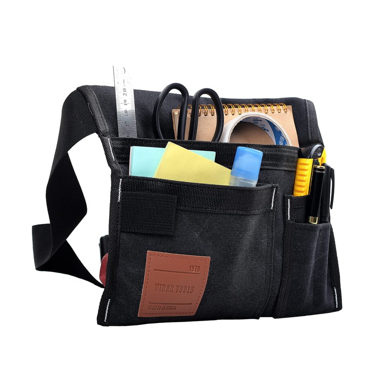 VIDAR TOOLS 6-Pocket Single Side Tool Belt Pouch/Utility Belt/Work Apron