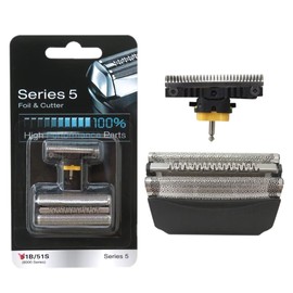 51B Black Shaver Razor Foil Cutter Blade w/Plastic Sealed Packaging Replacement for Br aun WaterFlex Series 530s-4, 550, 550s-3, 550s-4, 550cc-4, 560, 560s-3, 560s-4, 565cc-4,570cc, 570cc-3, 570cc-4