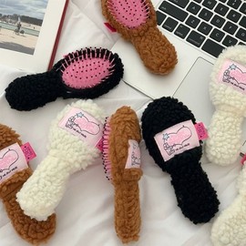 Portable Massage Hair Brush Cushion Comb Hair Comb Black