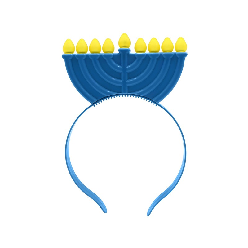 Morph Light-Up Hanukkah Menorah Costume Headband for Adults 9 LED